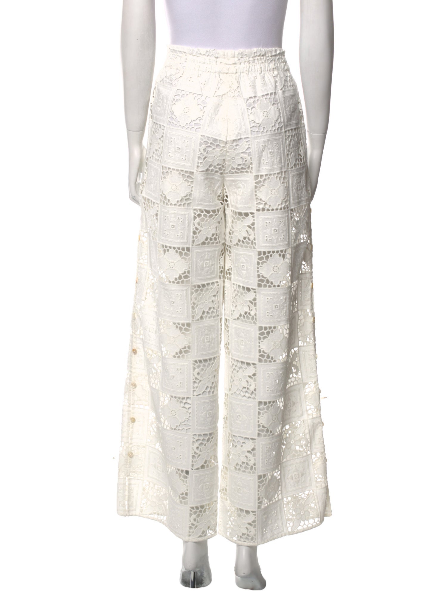 Sea New York Lace Pattern Wide Leg Pants